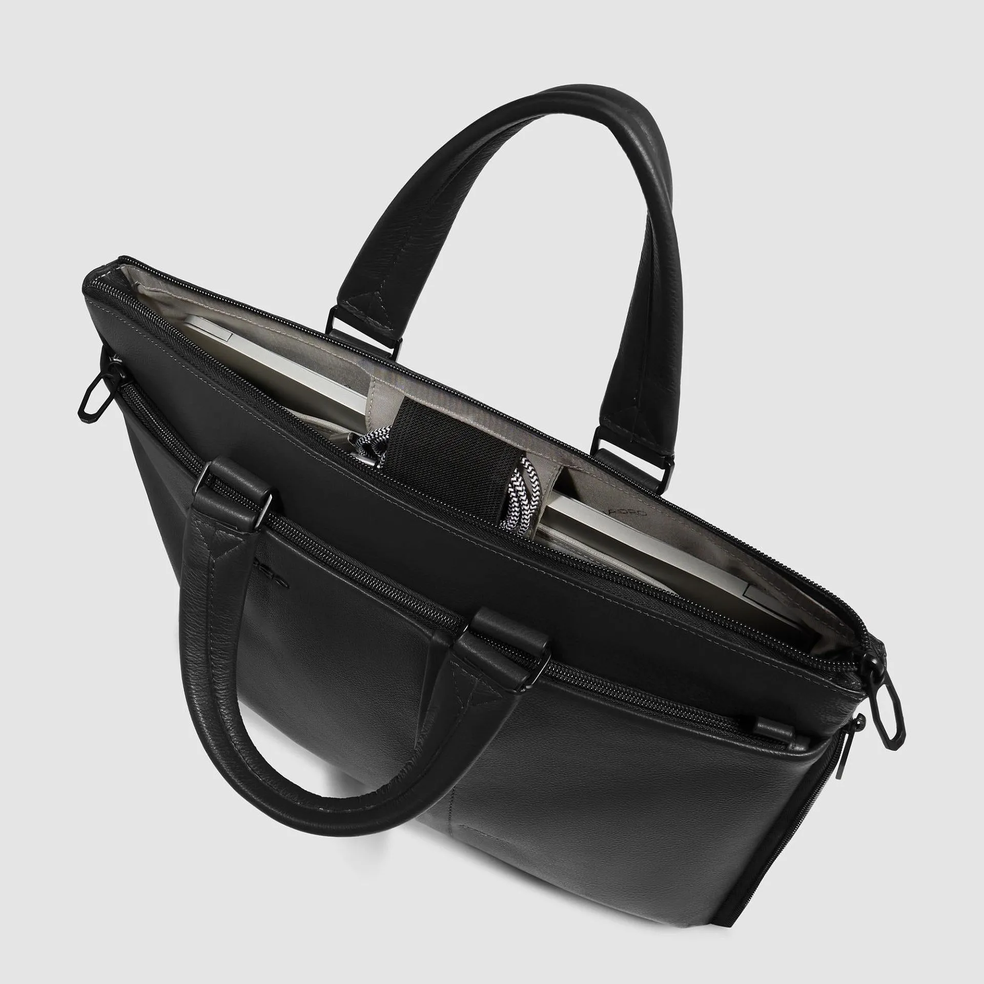 Кожаная сумка для ноутбука 15,6", расширяемая Piquadro CA4021W137/N, чёрныйphoto3