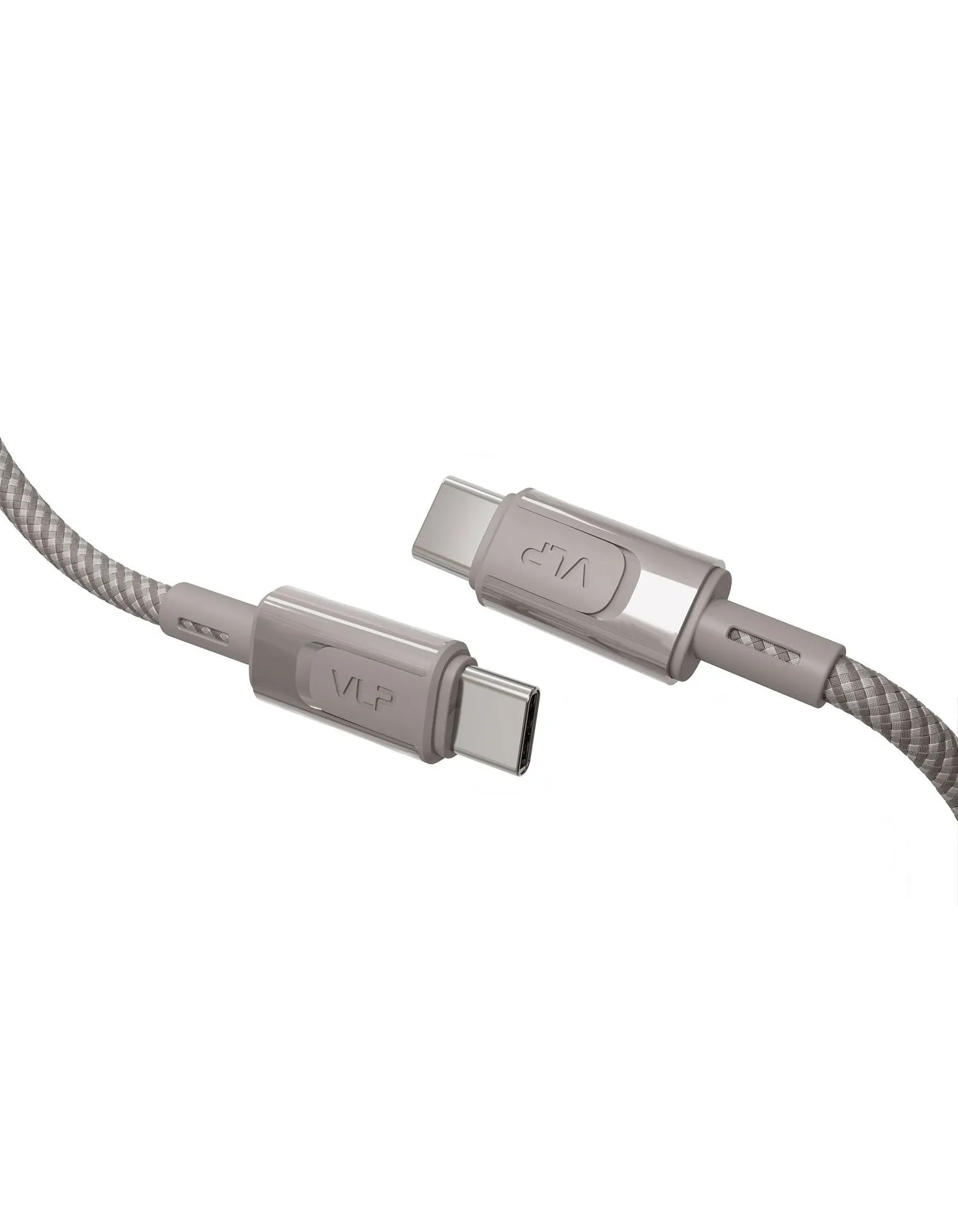 Дата-кабель VLP Force Line 100W USB-C + USB-C, 1.2m, натуральный титанphoto1