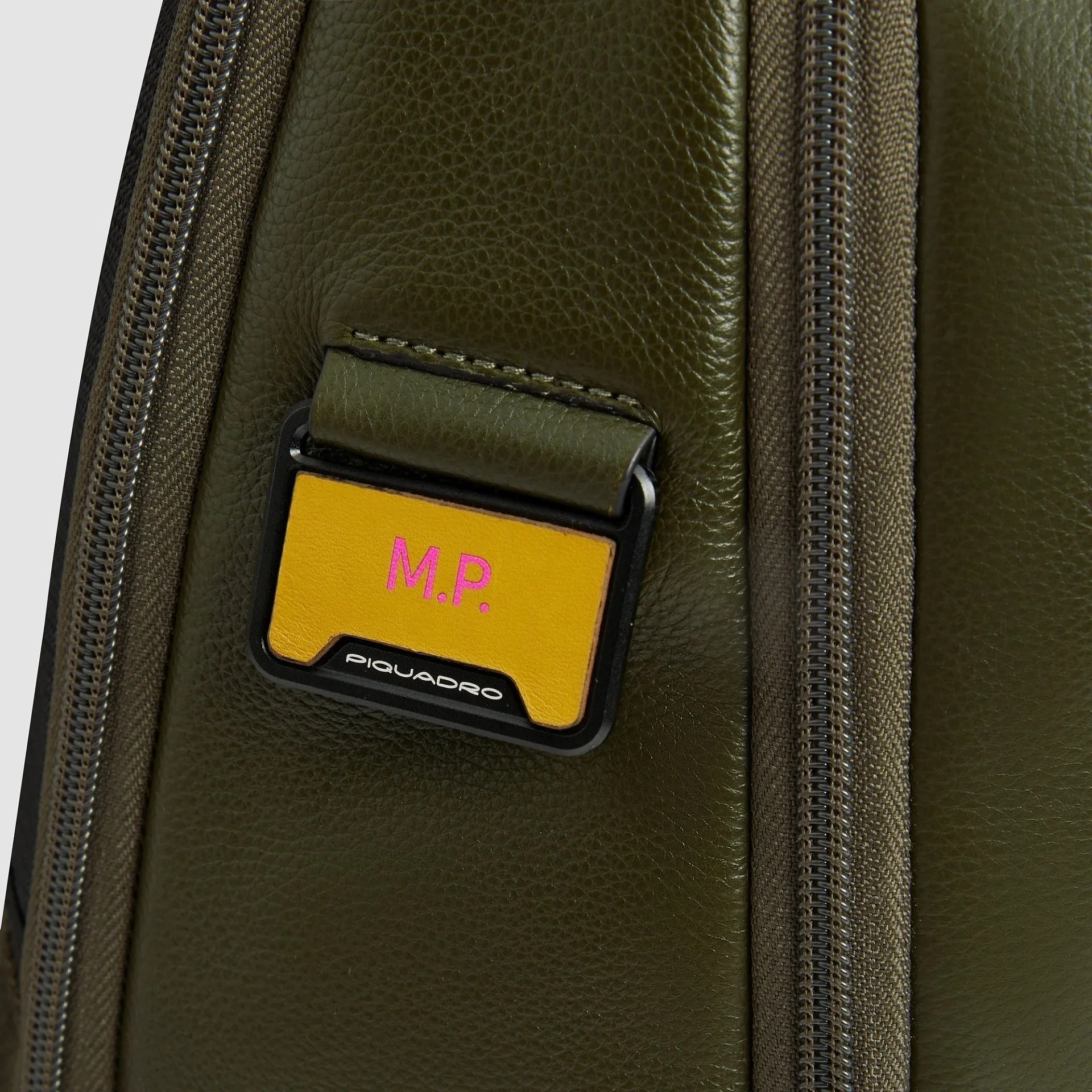 Кожаный рюкзак для ноутбука 15,6" с RFID-защитой Piquadro CA6767W137/VE2, зелёный - 2photo4
