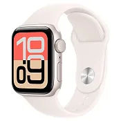 Apple Watch SE 3, 44 мм корпус из алюминия цвета Сияющая звезда, спортивный ремешок цвета Светлый румянец