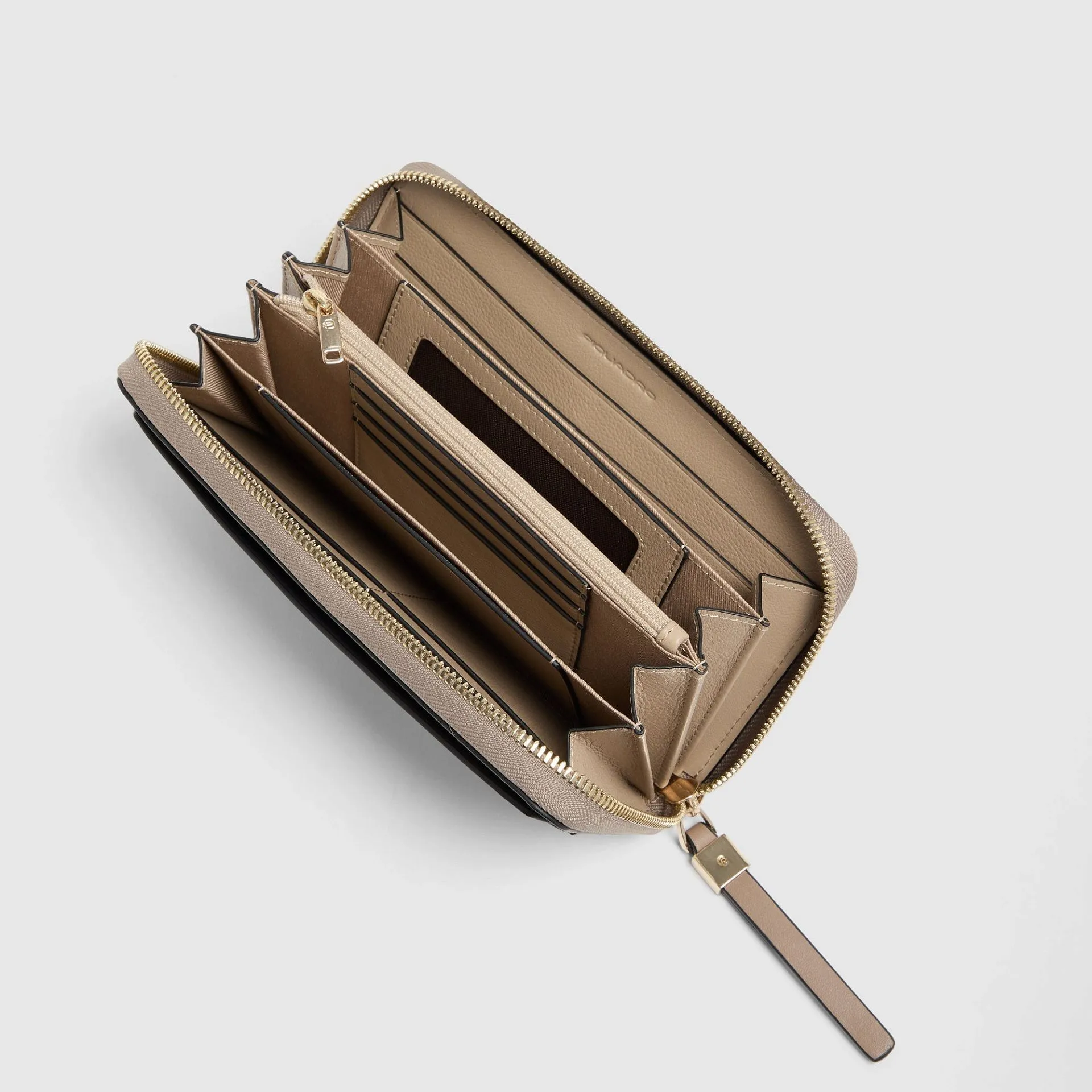 Женский кожаный кошелёк на молнии, 11 карт Piquadro PD1515W92R/TOBLU, серыйphoto3