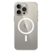 Пластиковый прозрачный чехол MagSafe для iPhone 15 Pro Max