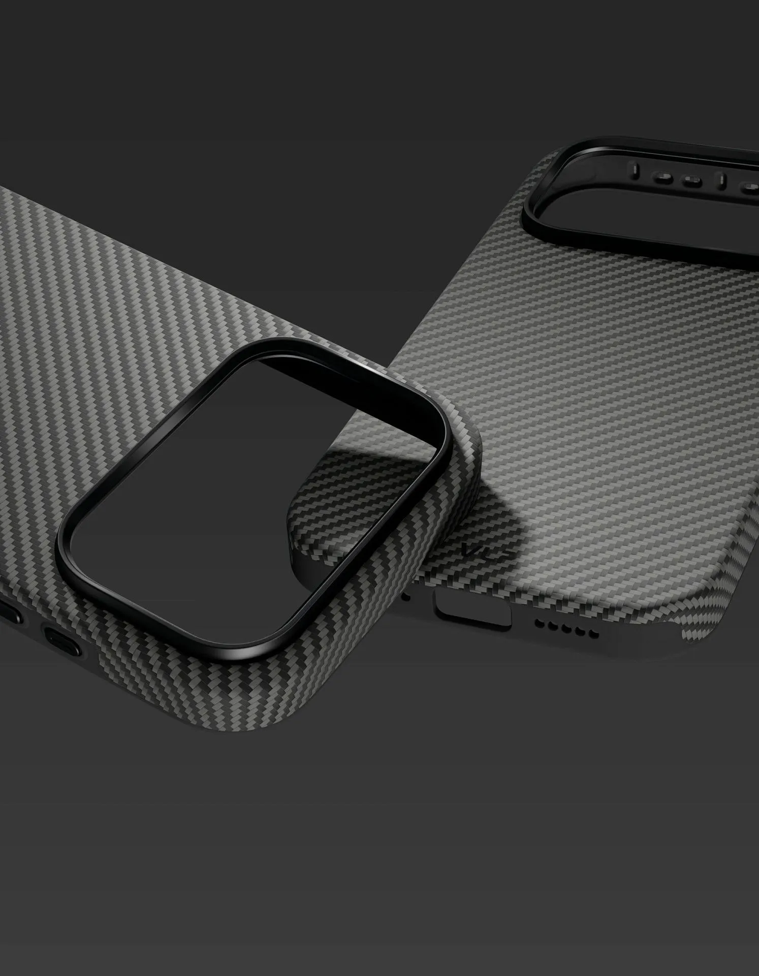 Чехол защитный VLP Kevlar Hybrid Case с MagSafe для iPhone 18 Pro, черныйphoto3