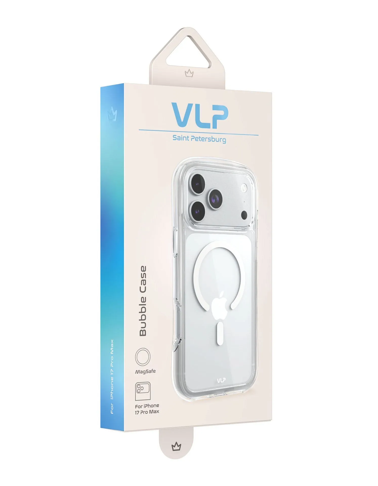 Чехол защитный VLP Bubble Case с MagSafe для iPhone 17 Pro Max, белыйphoto5