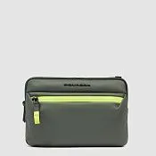 Клатч для iPad mini из водоотталкивающей ткани Piquadro AC6492C2OW/VE, зелёный