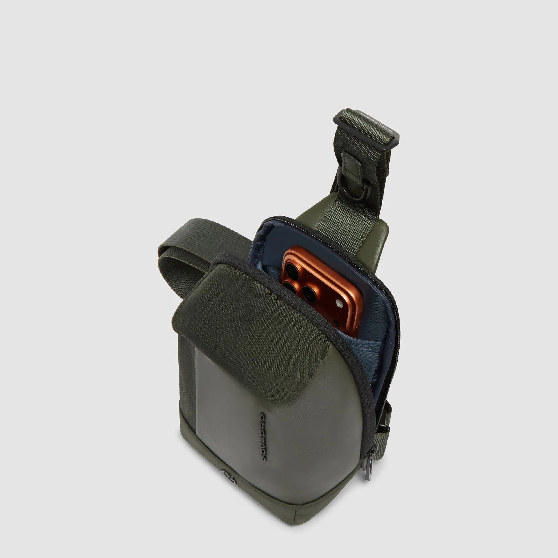 Сумка через плечо для смартфона с RFID-защитой Piquadro AC7186W145/VE, зелёныйphoto3