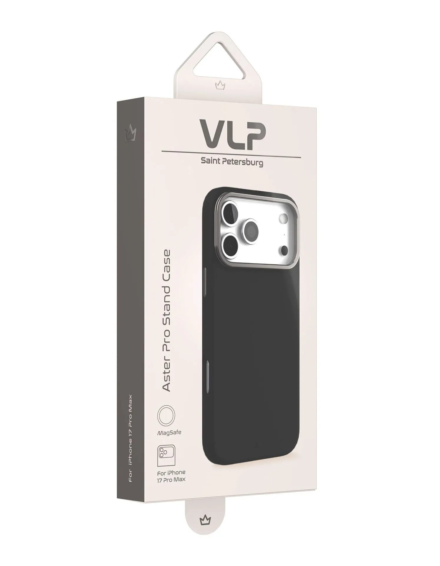 Чехол защитный VLP Aster Pro Stand Case с MagSafe для iPhone 17 Pro Max, черныйphoto5