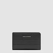 Женский кожаный кошелёк на 10 карт с RFID-защитой Piquadro PD6661W140R/N, чёрный