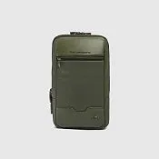 Мужская сумка-слинг с замком по отпечатку пальца Piquadro CA7406PQ6/VE, зелёный