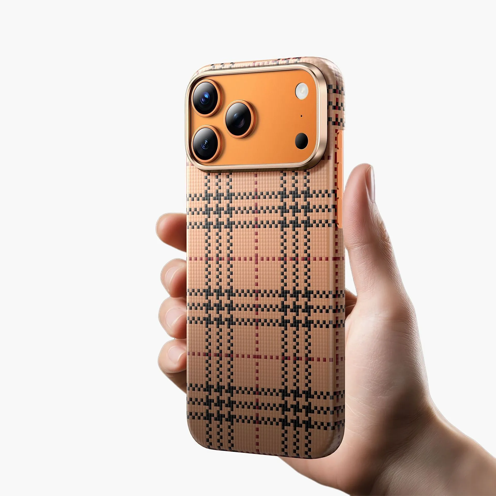 Чехол защитный KEEPHONE KEVLAR SCOTS для iPhone 17 Pro / iPhone 18 Pro, серыйphoto2