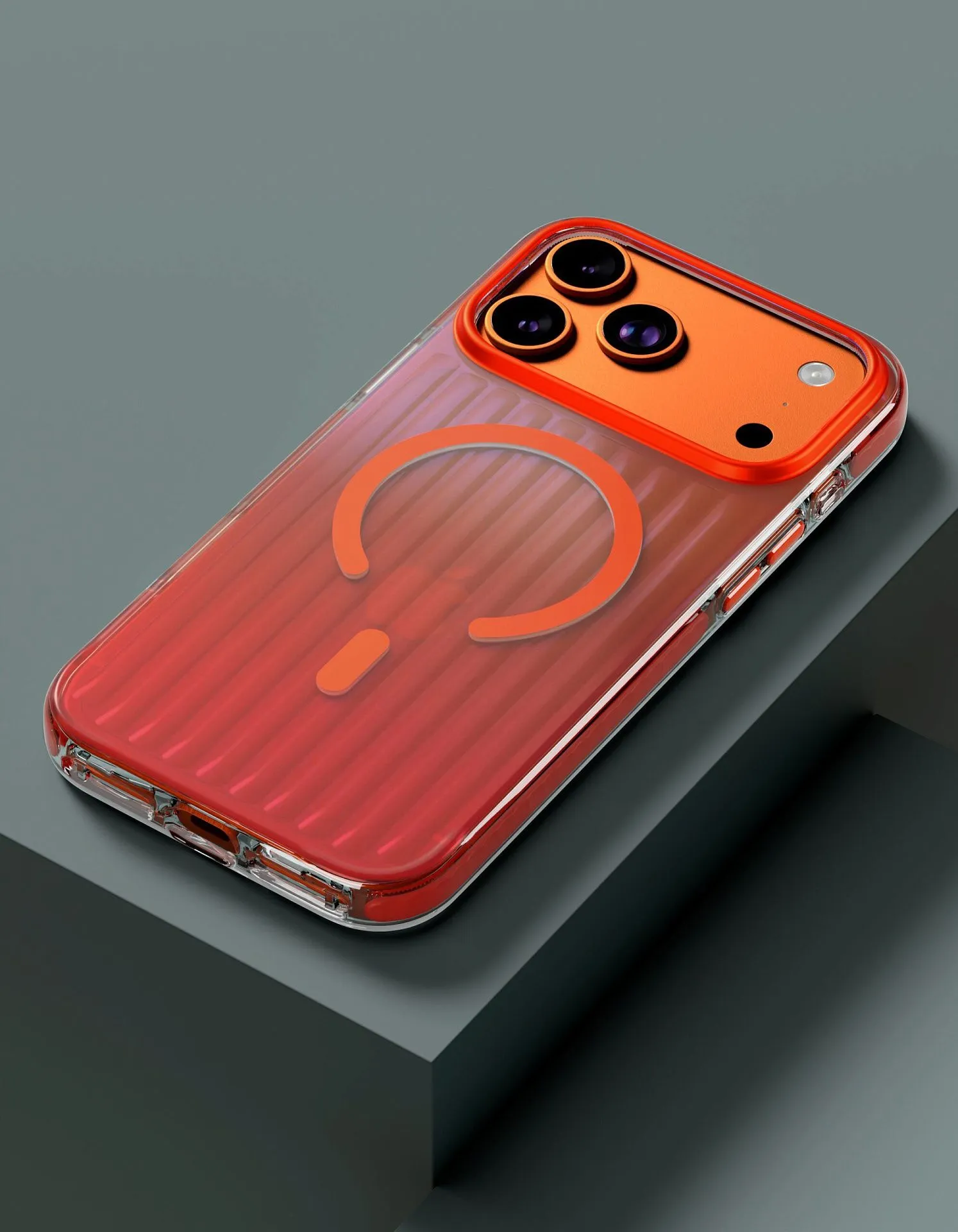 Чехол защитный VLP Pulse Case с MagSafe для iPhone 17 Pro Max, оранжевыйphoto1