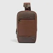 Мужская сумка-слинг с замком по отпечатку пальца Piquadro CA7406PQ6/M, коричневый