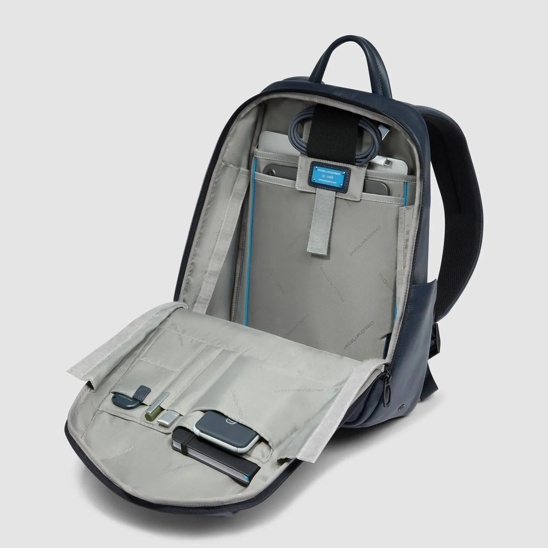 Кожаный рюкзак для ноутбука 14" Piquadro CA6765W137/BLU, синийphoto4