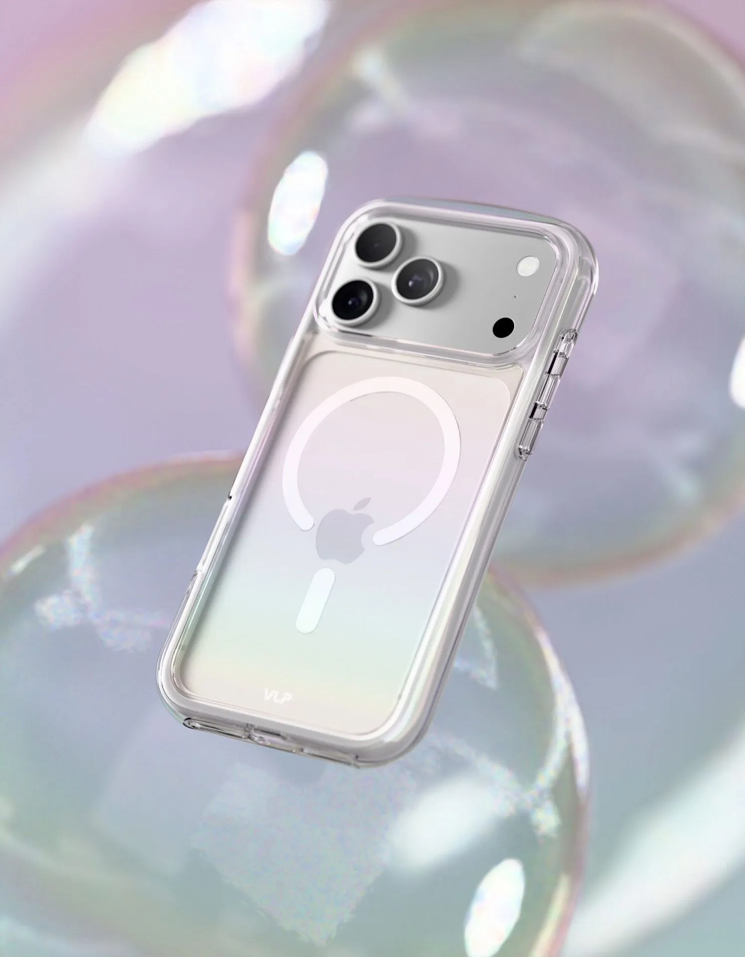 Чехол защитный VLP Bubble Case с MagSafe для iPhone 18 Pro, перламутрphoto5