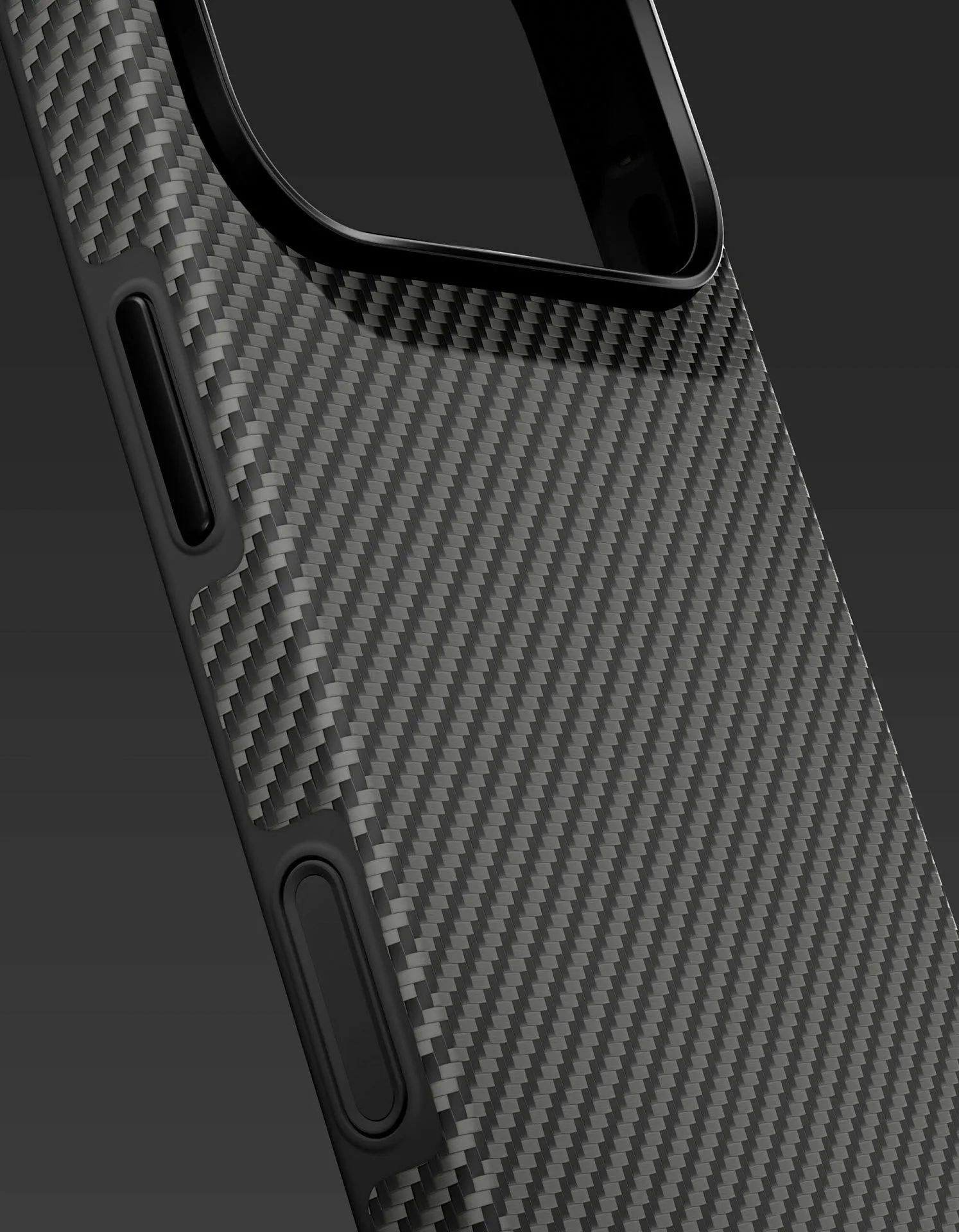 Чехол защитный VLP Kevlar Hybrid Case с MagSafe для iPhone 18 Pro, черныйphoto2