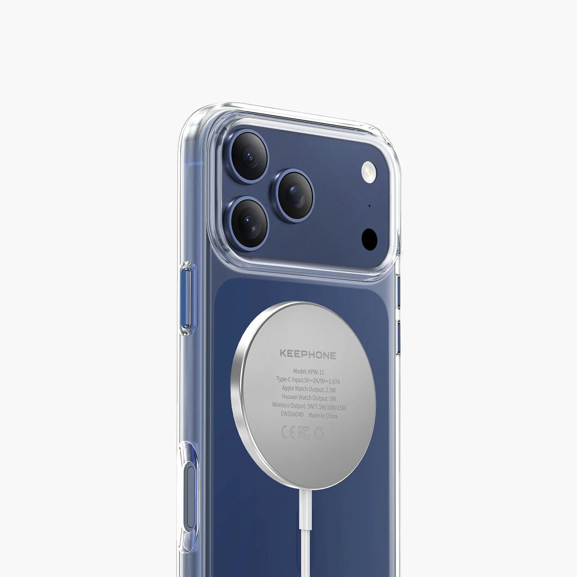 Чехол защитный KEEPHONE REBECCA для iPhone 17 Pro / iPhone 18 Pro, белыйphoto2