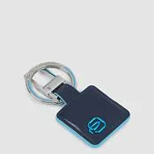 Кожаный брелок для ключей с карабином Blue Square Piquadro PC3757B2/BLU2, синий