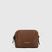 Женская кожаная сумка кросс-боди camera case Piquadro BD4870W92/MS, коричневый - noce scuro scamosciato