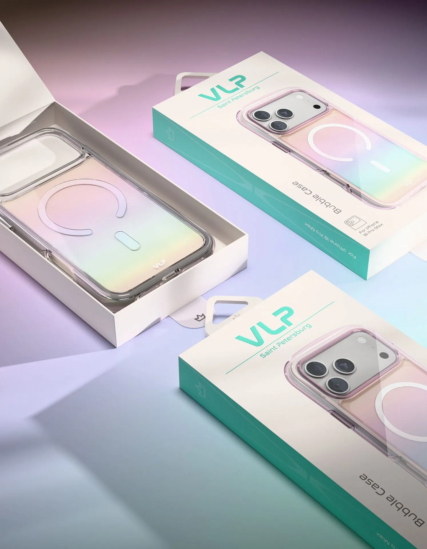 Чехол защитный VLP Bubble Case с MagSafe для iPhone 18 Pro Max, перламутрphoto7