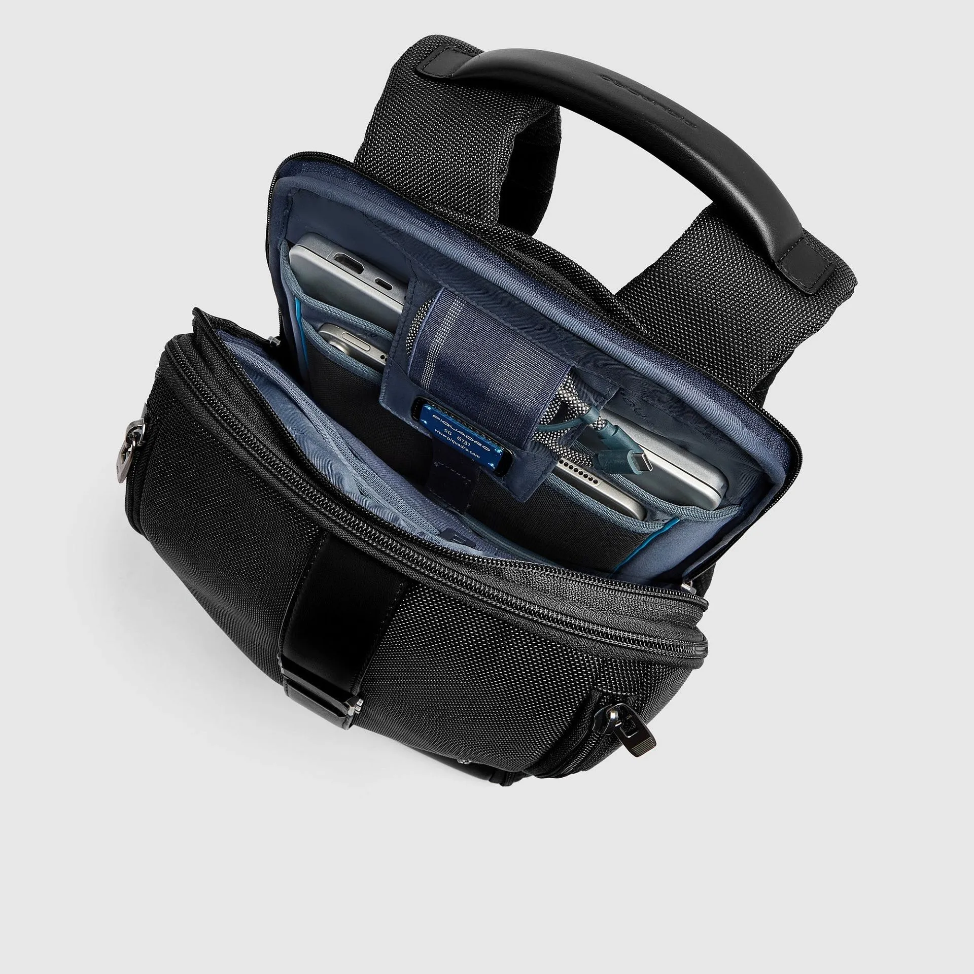Модульный рюкзак для ноутбука 14" с защитой RFID Piquadro CA7404PQ6/N, чёрныйphoto3
