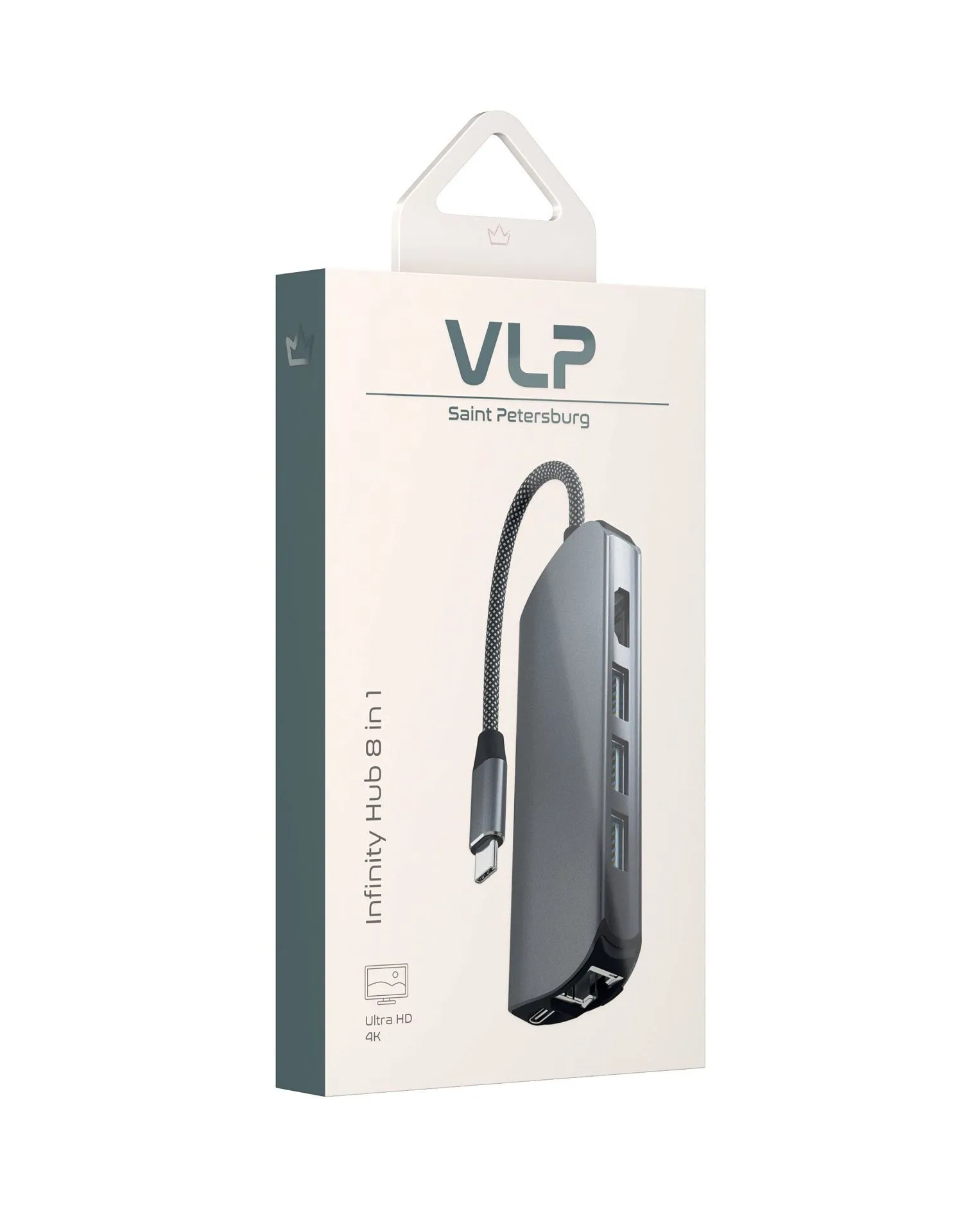 Адаптер VLP Infinity USB-C Hub 8 в 1, графитphoto4