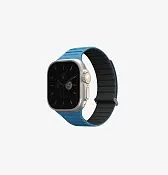 Ремешок UNIQ Revix Evo для Apple Watch 49/46/45/44 мм, черный / синий (pacificblue black)