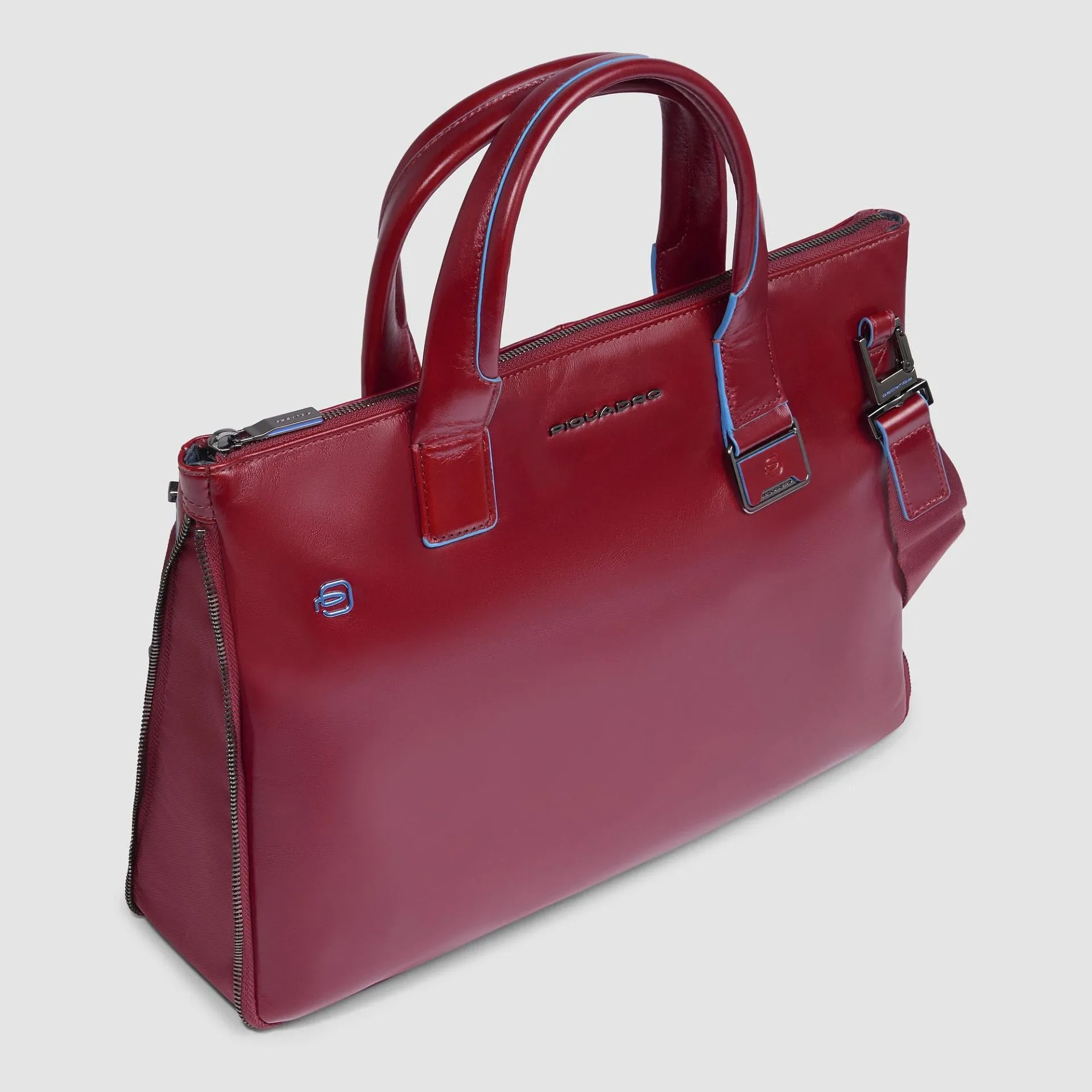 Тонкая кожаная сумка для ноутбука 14" Piquadro CA6857B2/R, красныйphoto3