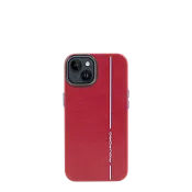 Чехол кожаный для iPhone 14 Piquadro AC6196B2/R, красный
