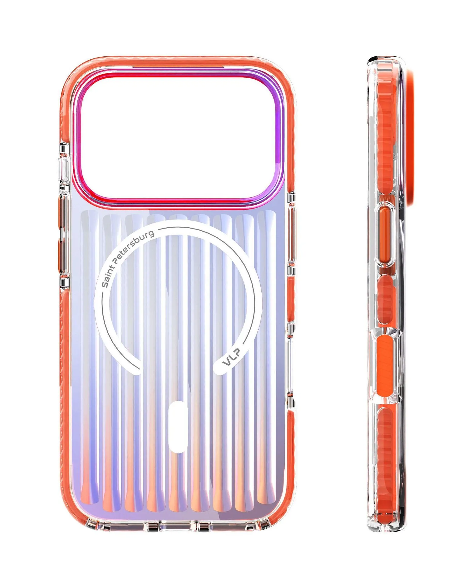 Чехол защитный VLP Pulse Case с MagSafe для iPhone 17 Pro, оранжевыйphoto2