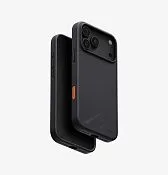 Чехол UNIQ Lino для iPhone 18 Pro Max, черный (Charcoal Grey)
