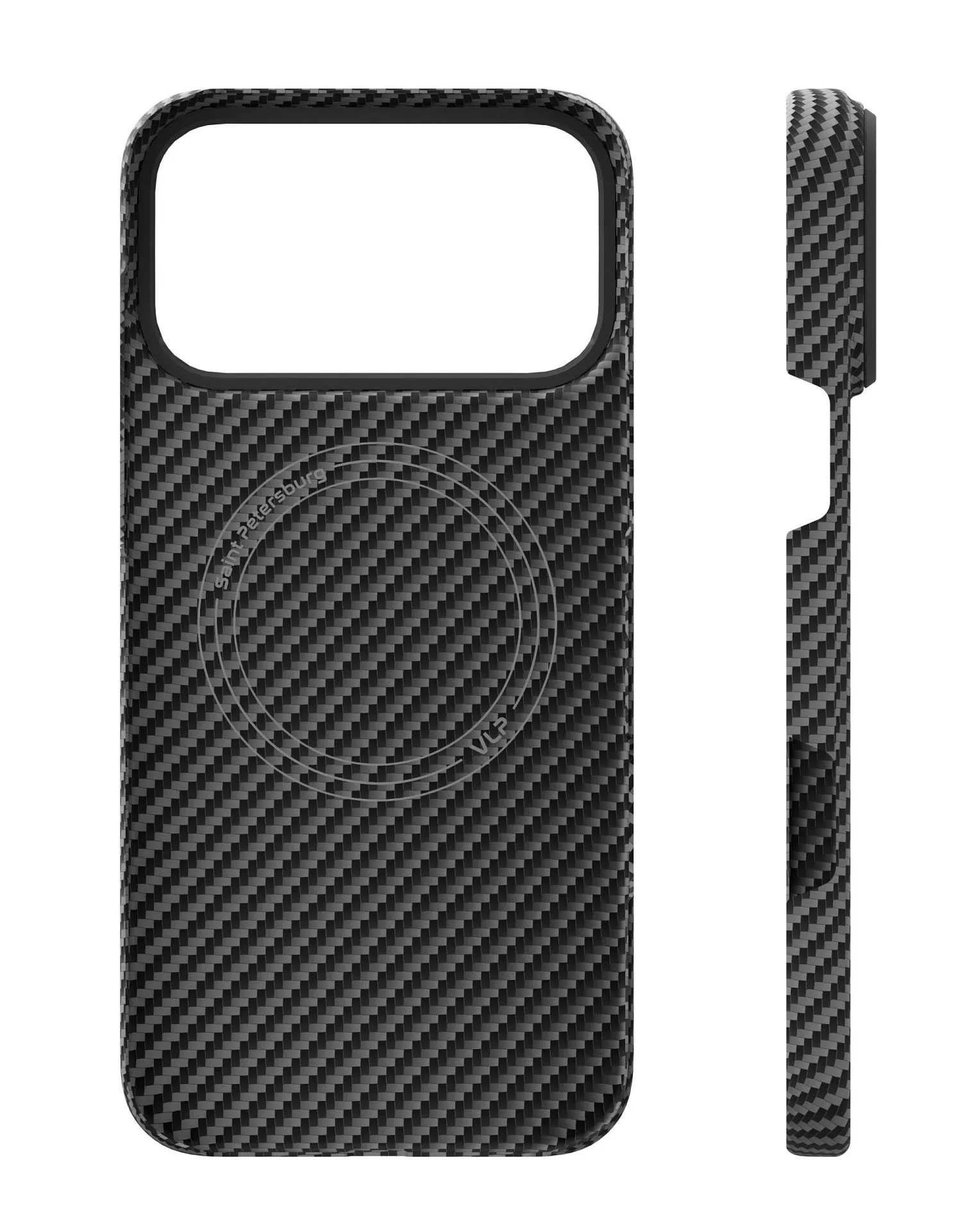 Чехол защитный VLP Kevlar Case с MagSafe для iPhone 17 Pro Max, черныйphoto2
