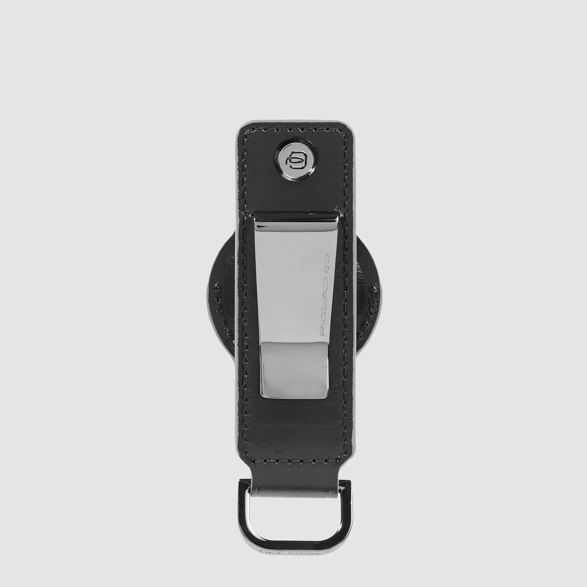 Кожаный брелок для ключей с отделением для AirTag Piquadro PC7090B2/N, чёрныйphoto1