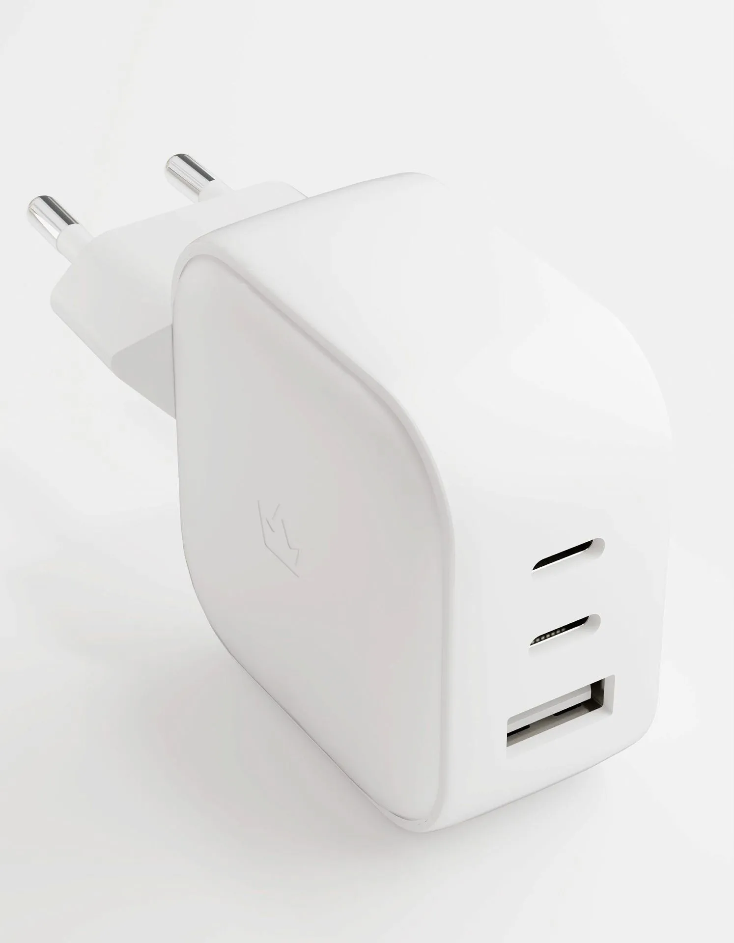 Сетевое зарядное устройство VLP G-Charge 65Вт USB-C+USB-C+USB-A, PD, QC, белыйphoto4