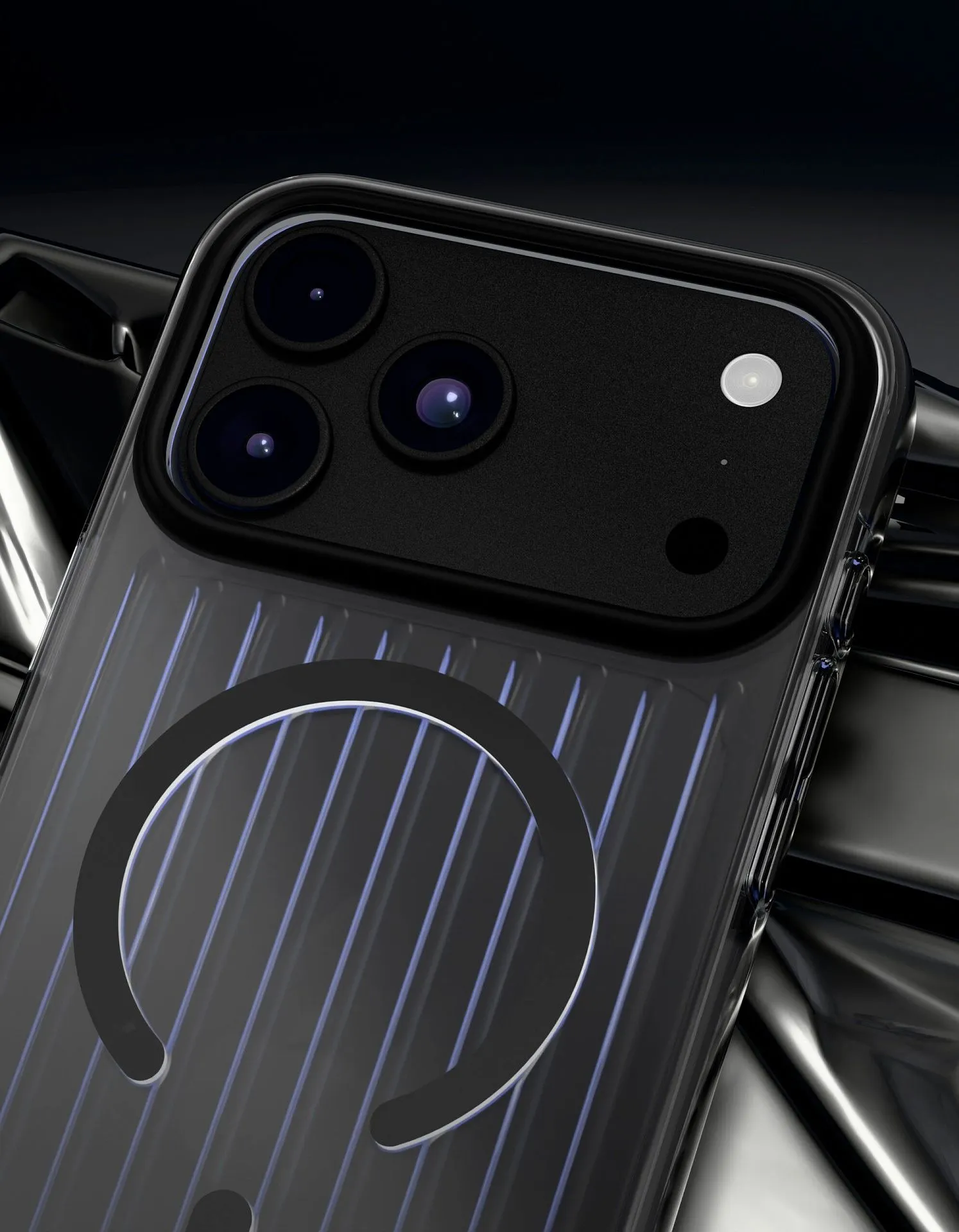 Чехол защитный VLP Pulse Case с MagSafe для iPhone 18 Pro Max, черныйphoto2
