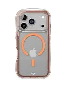 Чехол защитный VLP Bubble Case с MagSafe для iPhone 17 Pro, оранжевый