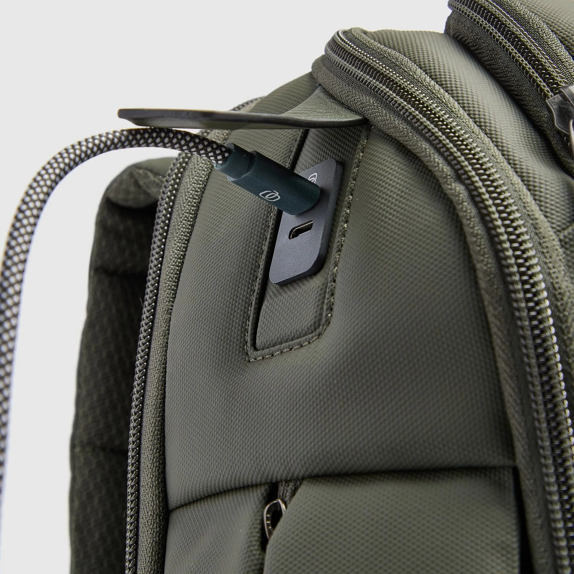 Модульный рюкзак для ноутбука 15,6" с RFID-защитой Piquadro CA7403PQ6/VE, зелёныйphoto6
