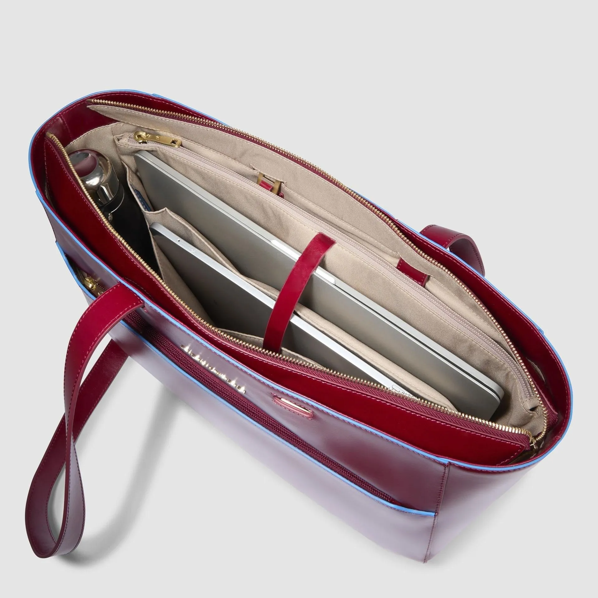 Женская кожаная сумка-тоут для ноутбука 15,6" Piquadro BD6680B2/R, красныйphoto7