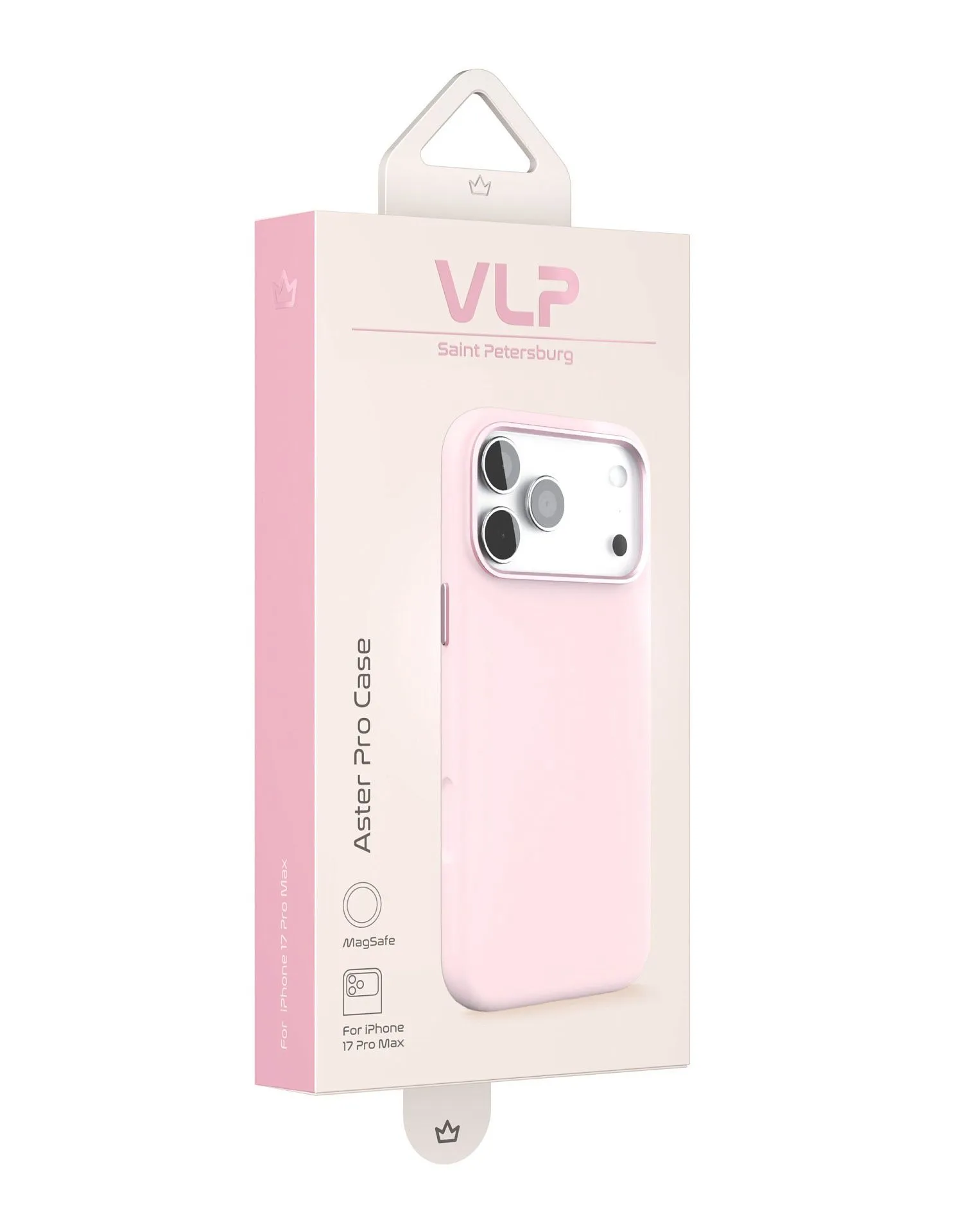 Чехол защитный VLP Aster Pro Case с MagSafe для iPhone 17 Pro Max, розовыйphoto5
