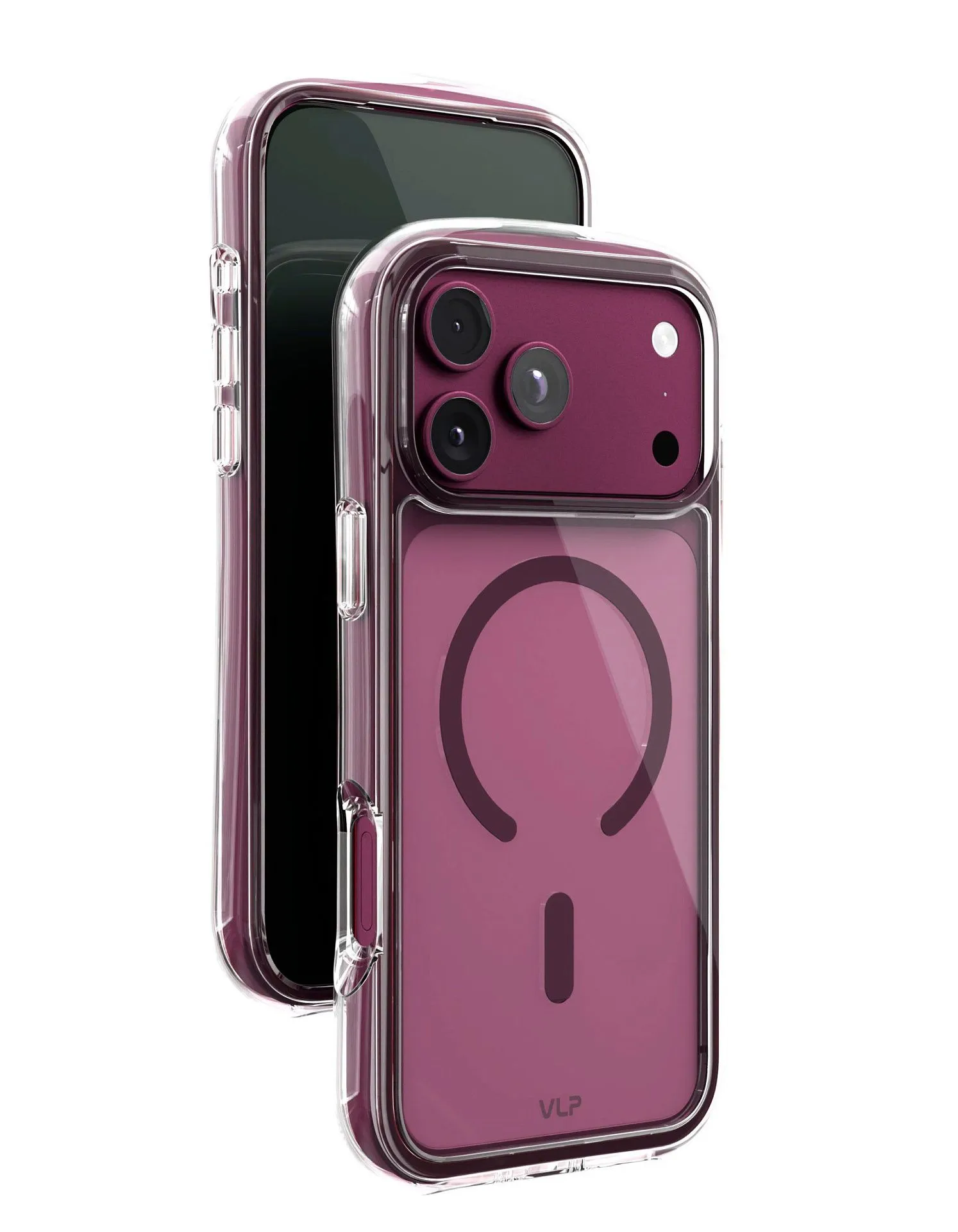 Чехол защитный VLP Bubble Case с MagSafe для iPhone 18 Pro Max, темно-вишневыйphoto5