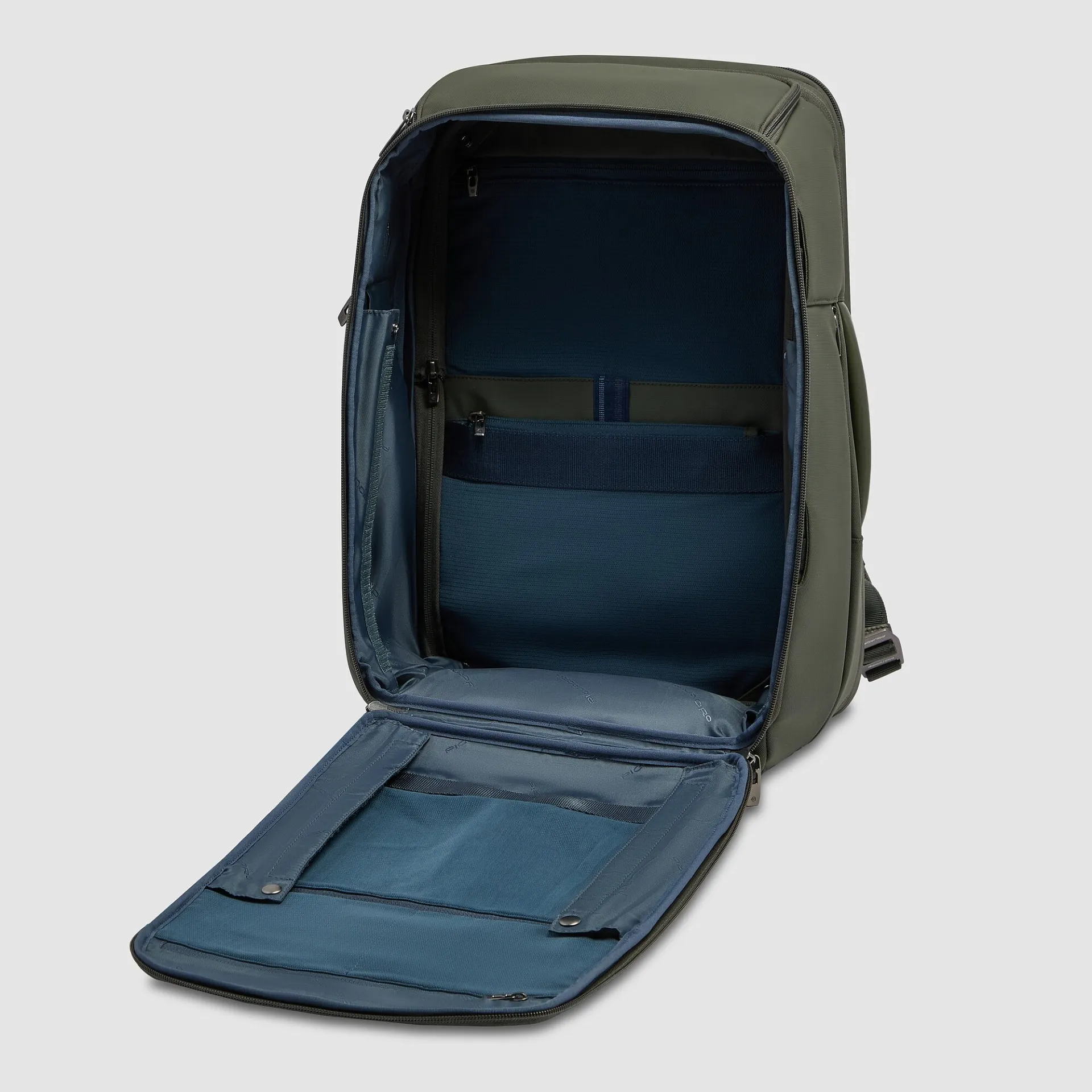 Рюкзак для ноутбука 17" со сканером отпечатка пальца Piquadro CA7405PQ6/VE, зелёныйphoto9