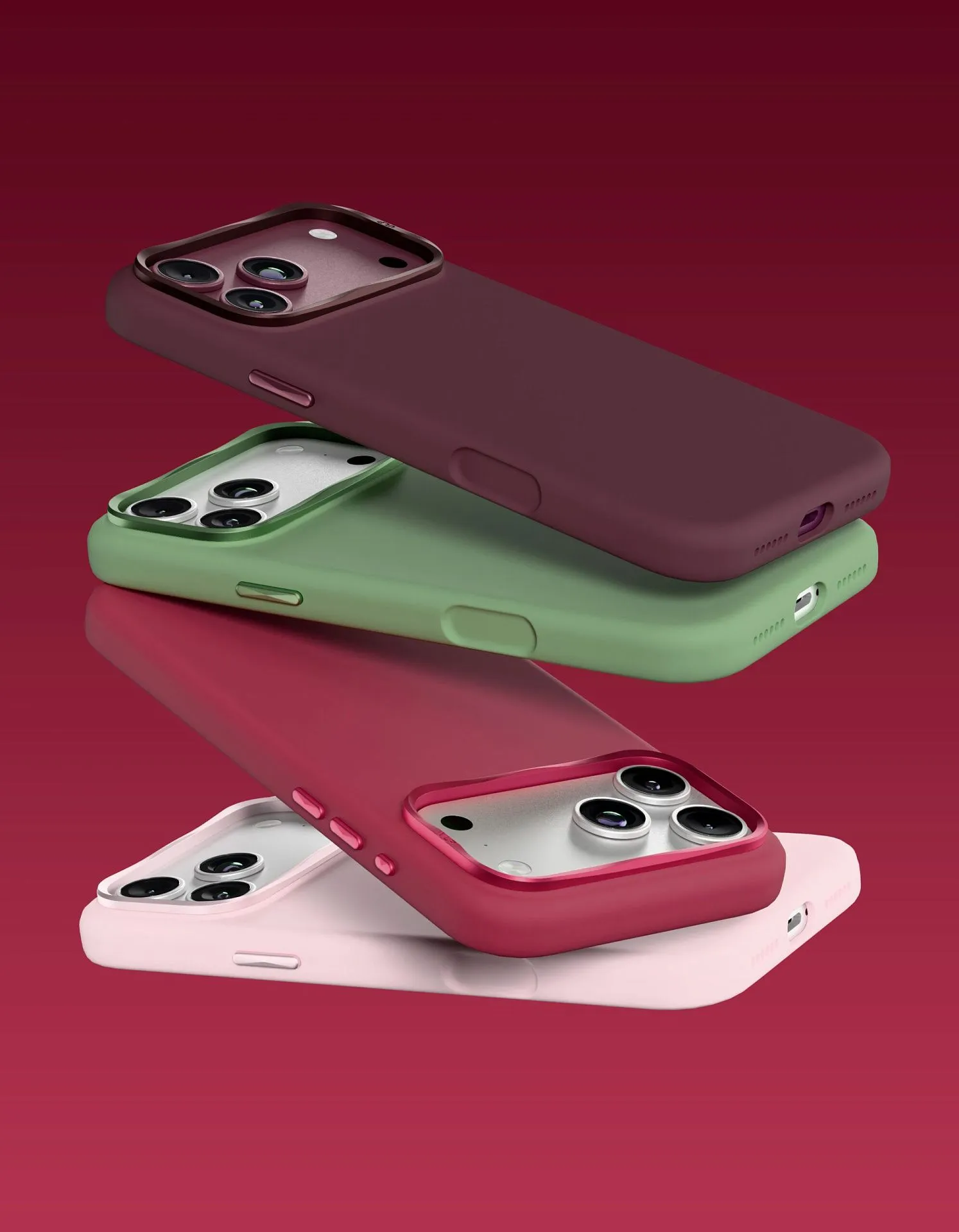 Чехол защитный VLP Aster Pro Case с MagSafe для iPhone 18 Pro, красныйphoto3