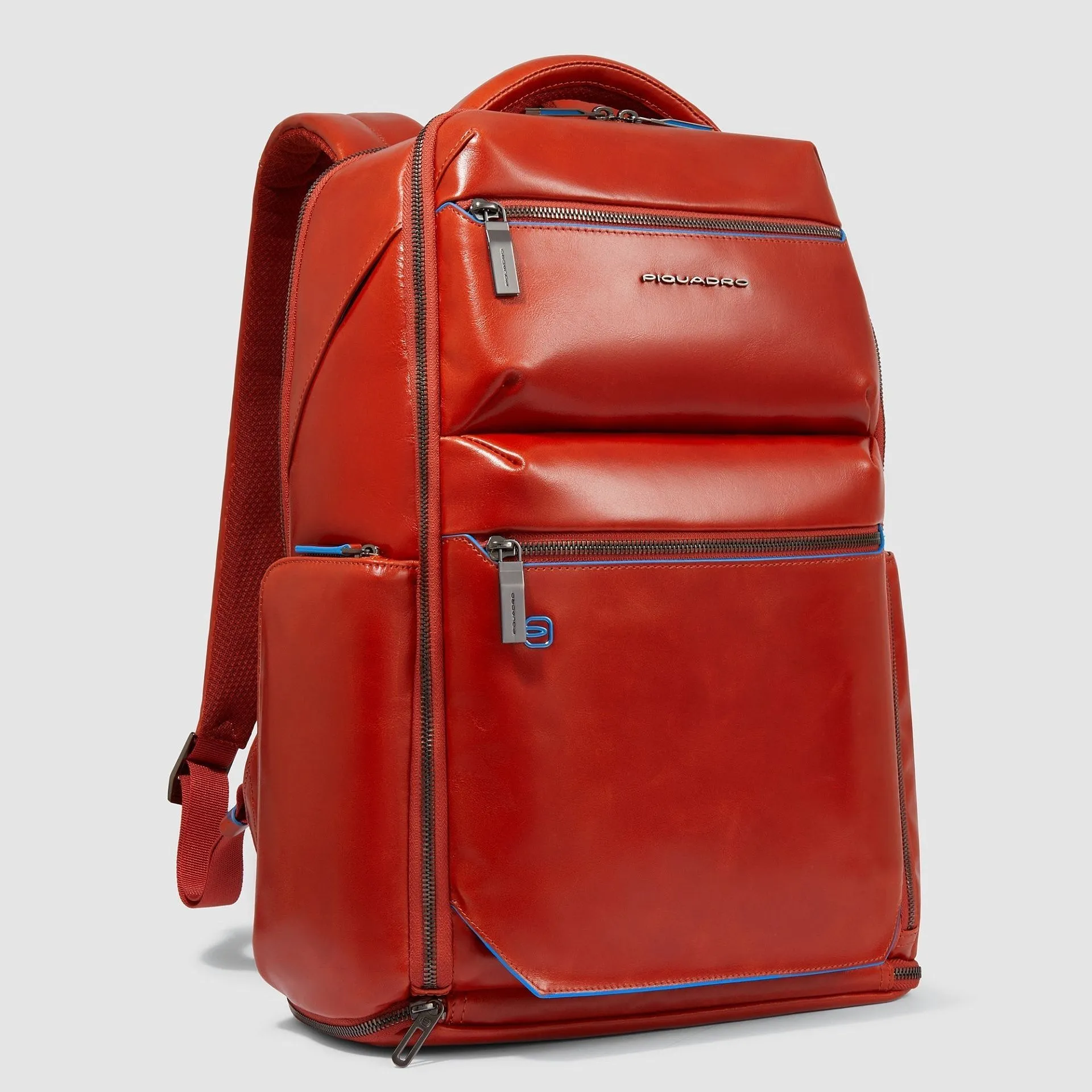Кожаный рюкзак для ноутбука 15,6" со стальным тросом Piquadro CA6592B2BM/CU4, коричневыйphoto1