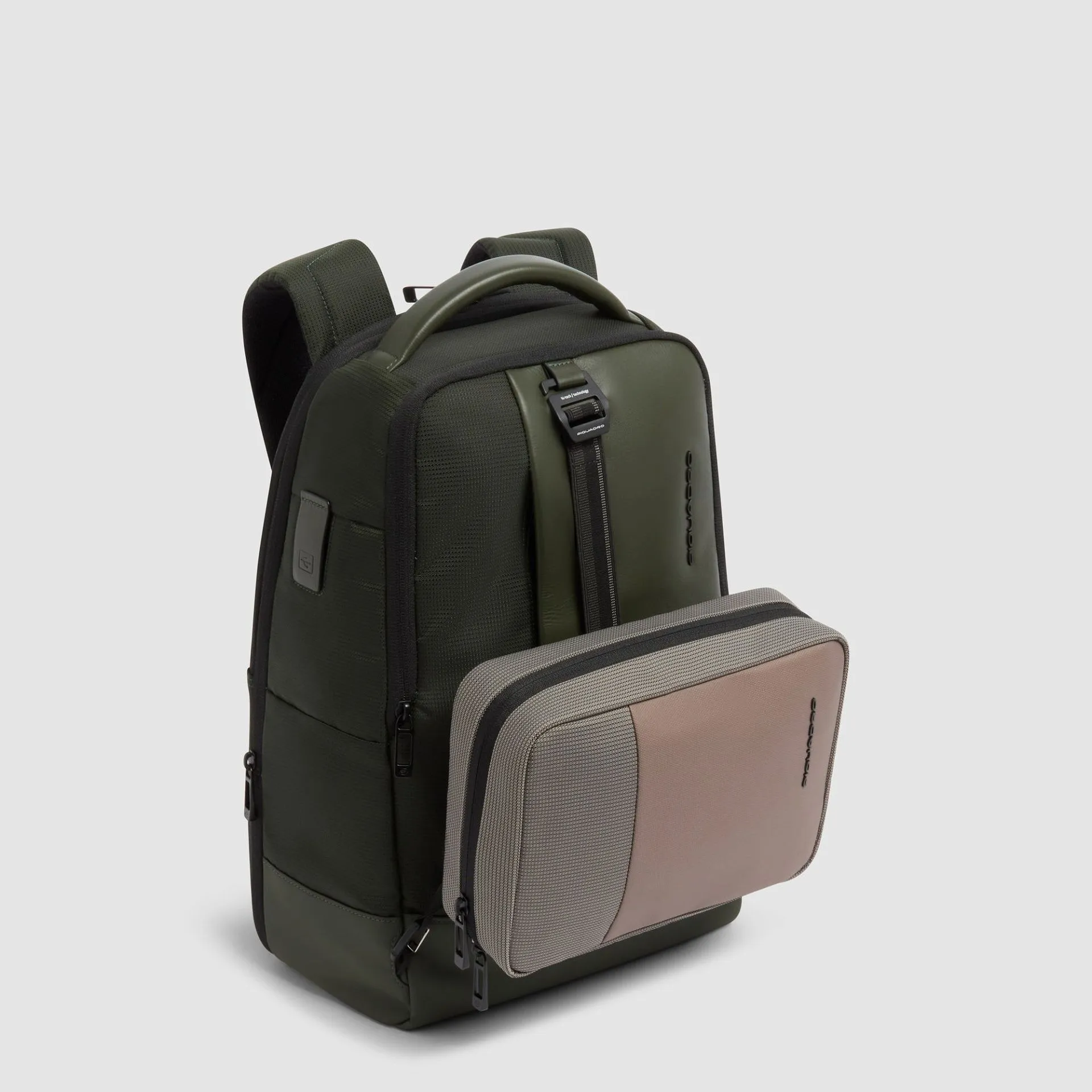 Рюкзак для ноутбука 14" с системой расширения Piquadro CA7188W145/VE, зелёныйphoto4