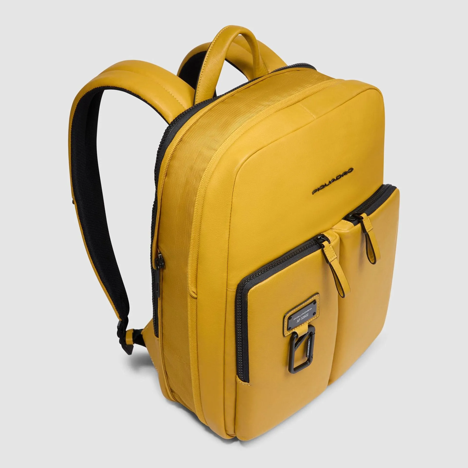 Расширяемый кожаный рюкзак для ноутбука 14" Piquadro CA6311AP/G, жёлтыйphoto3