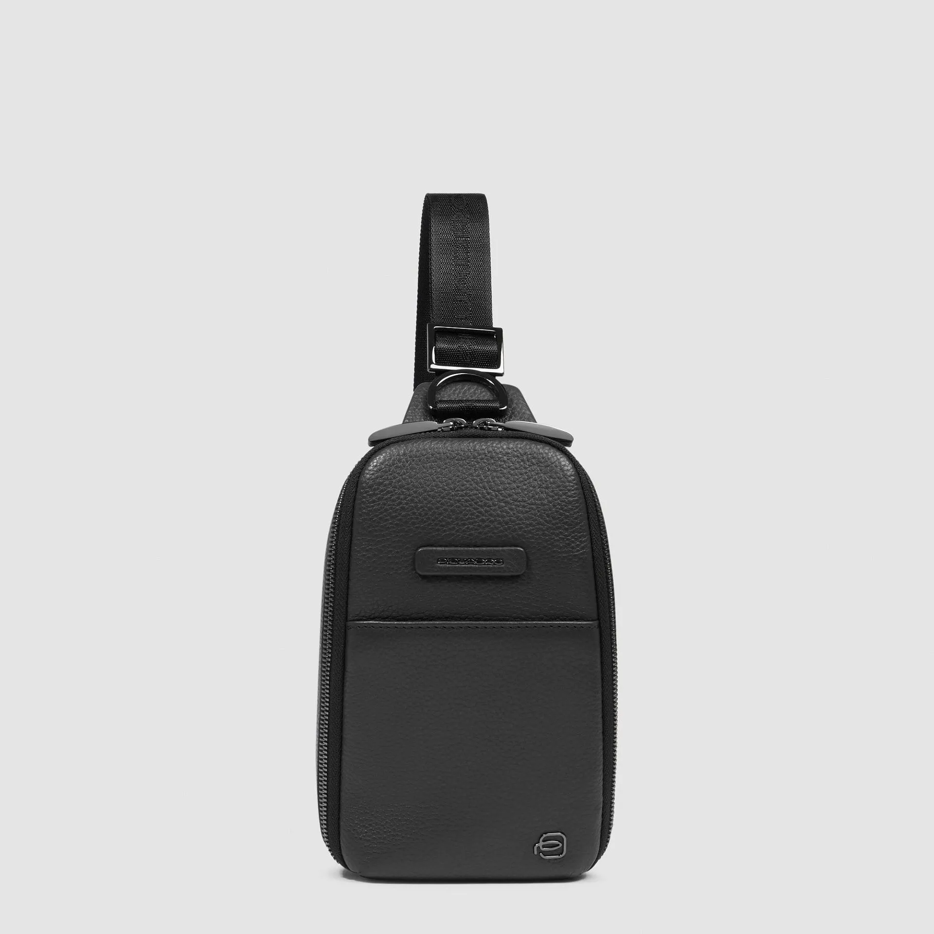 Мужская сумка через плечо из кожи для iPhone Piquadro AC7039MOS/N, чёрныйphoto0
