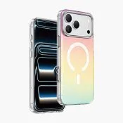 Чехол защитный KEEPHONE RAINBOW для iPhone 17 Pro Max / iPhone 18 Pro Max, градиентный сияющий серебристый