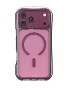 Чехол защитный VLP Bubble Case с MagSafe для iPhone 18 Pro Max, темно-вишневый