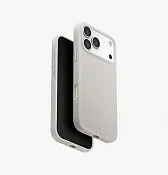Чехол UNIQ Lino для iPhone 17 Pro Max, серый (Mist Grey)