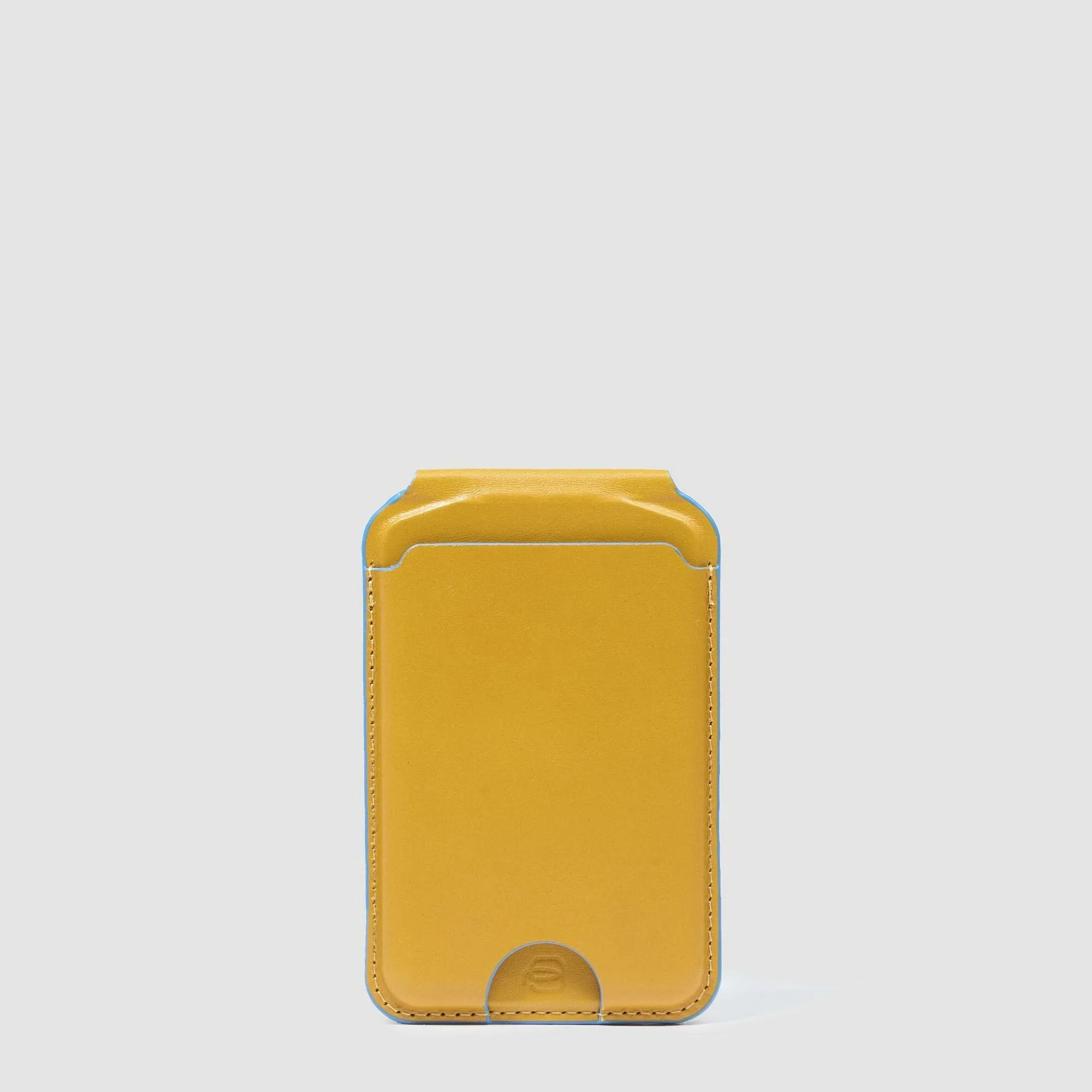 Кожаный картхолдер MagSafe с трекером Find My Piquadro AC6717B2/G, жёлтыйphoto0