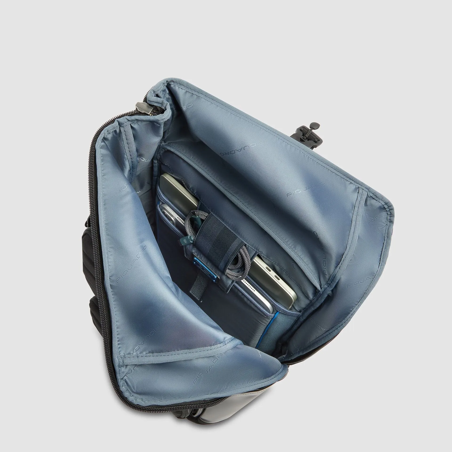 Рюкзак roll-top для ноутбука 15,6" с сеткой для шлема Piquadro CA7280W150/N, чёрныйphoto3